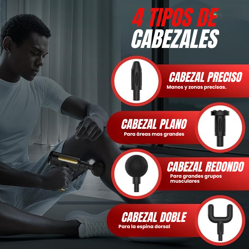 Pistola Masajeador Muscular Turbo Gun