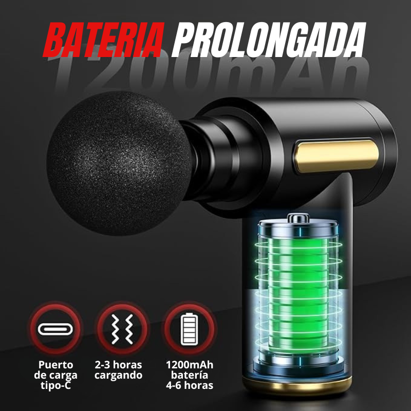 Pistola Masajeador Muscular Turbo Gun