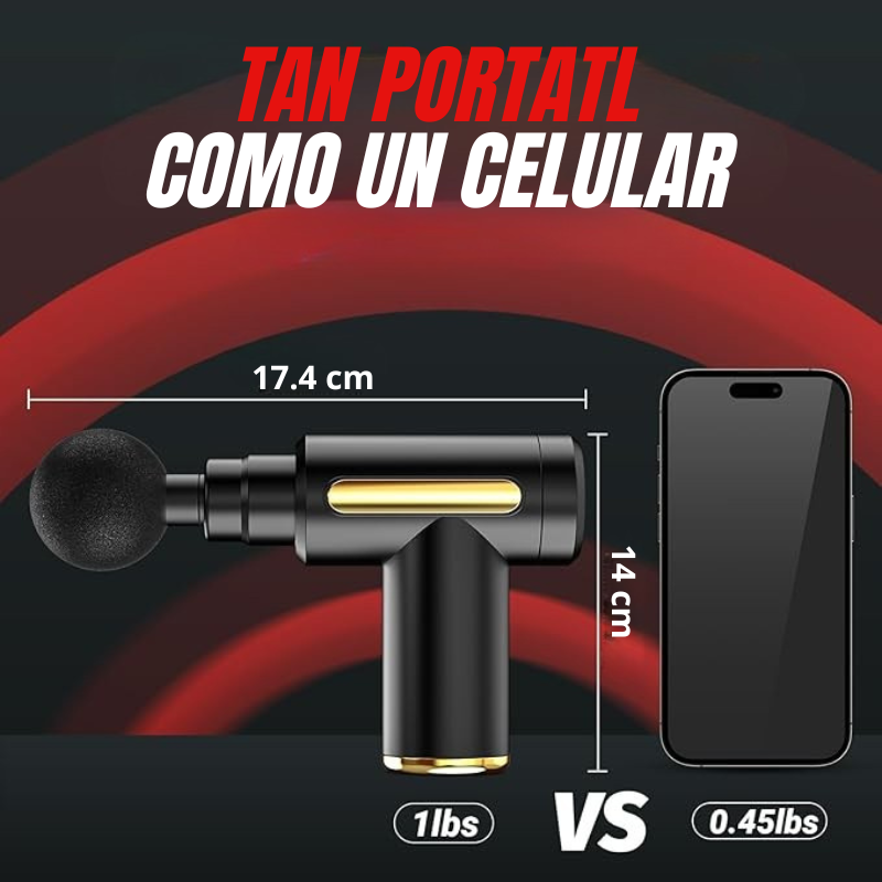 Pistola Masajeador Muscular Turbo Gun