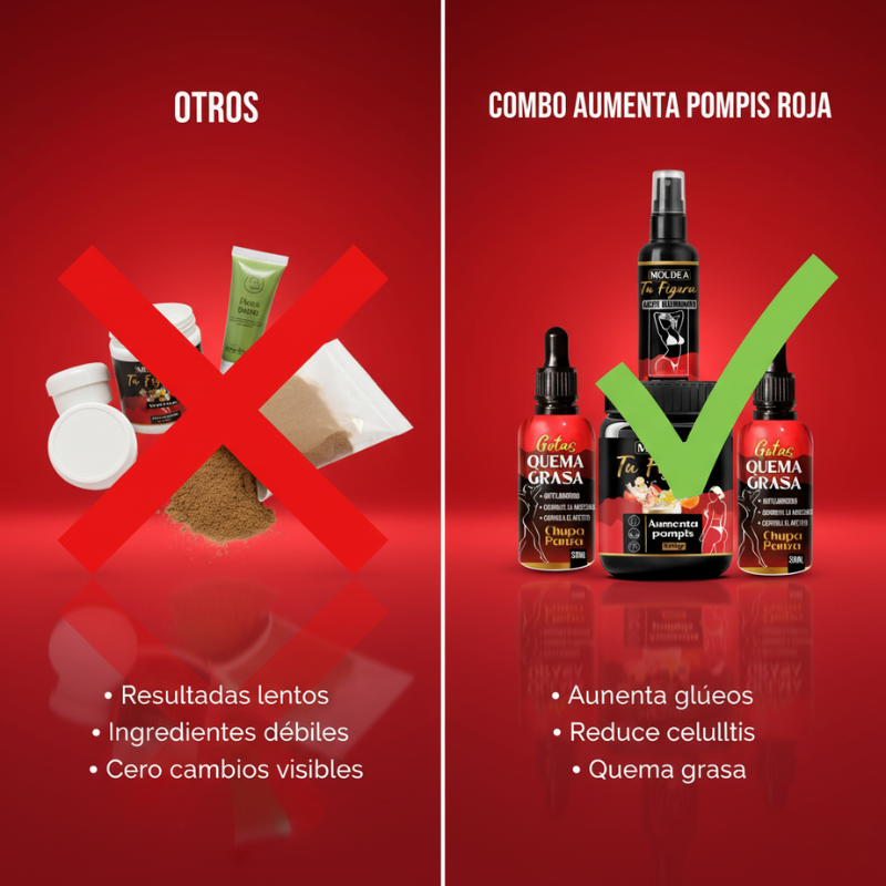 COMBO PROTEINA AUMENTA POMPIS ROJA