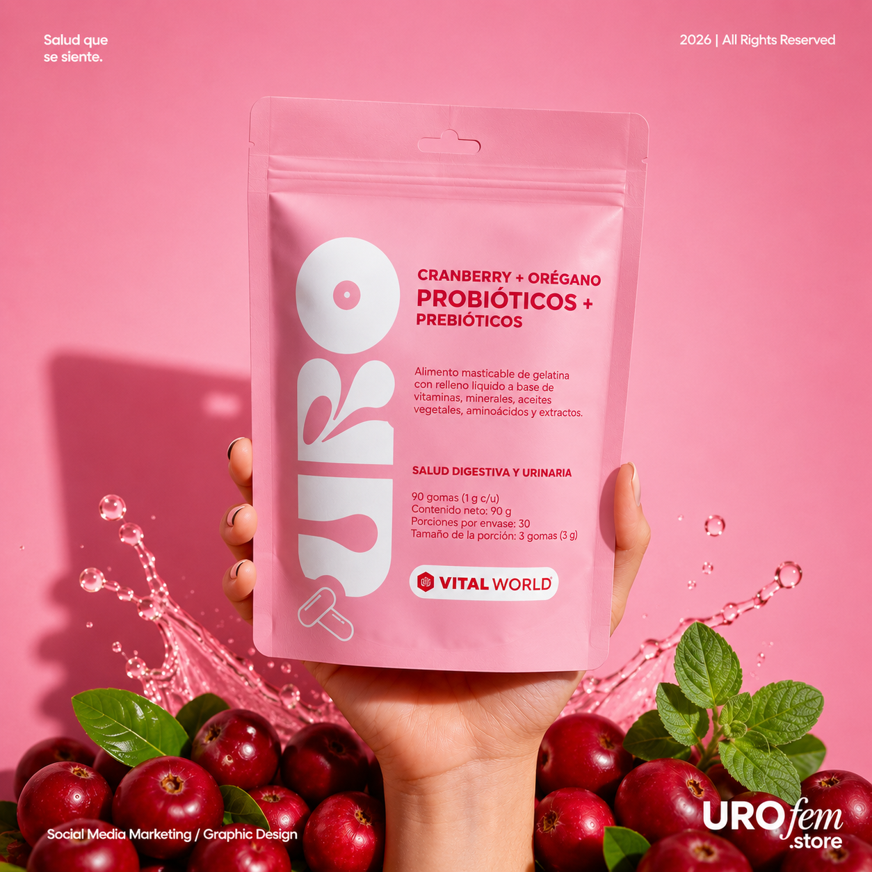 PROBIÓTICOS CRAMBERRY 90 SOFTGEL