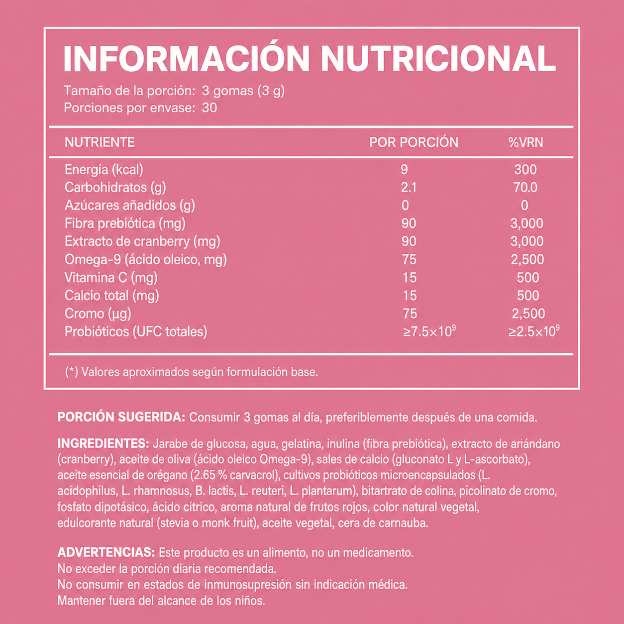 PROBIÓTICOS CRAMBERRY 90 SOFTGEL