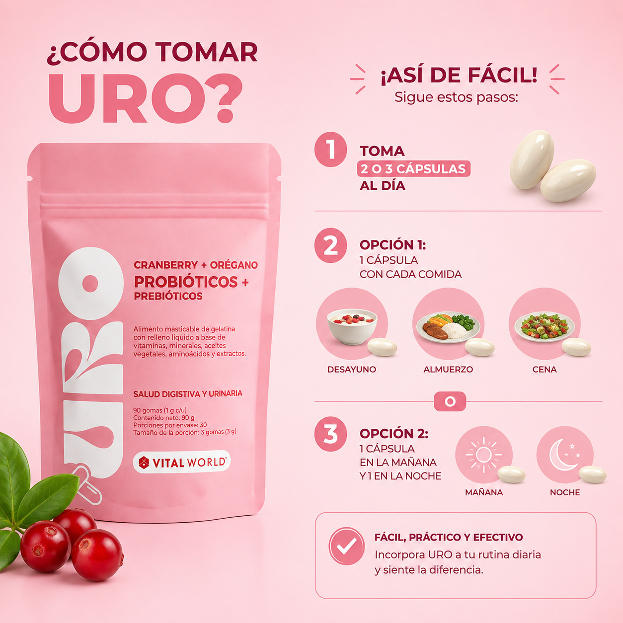 PROBIÓTICOS CRAMBERRY 90 SOFTGEL