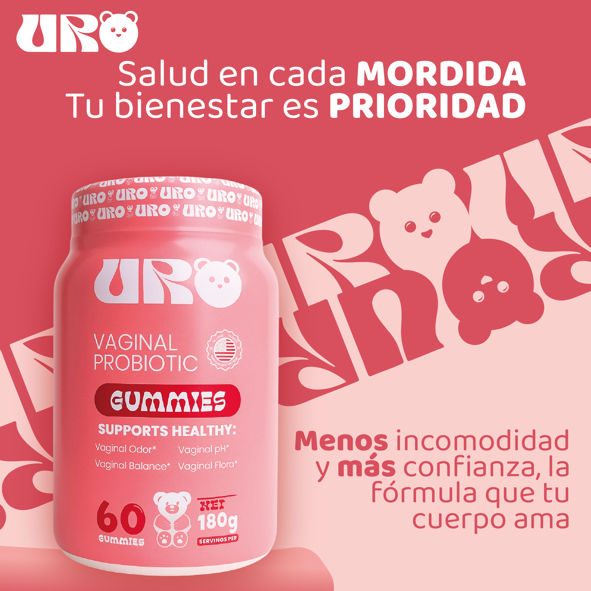 PROBIOTICOS GOMINOLAS URO 60 GUMMIES